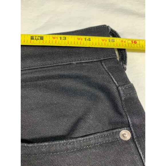 Everlane Way High Jean Straight Leg Size 28 Black Denim 100% Cotton Raw Hem - Picture 4 of 11